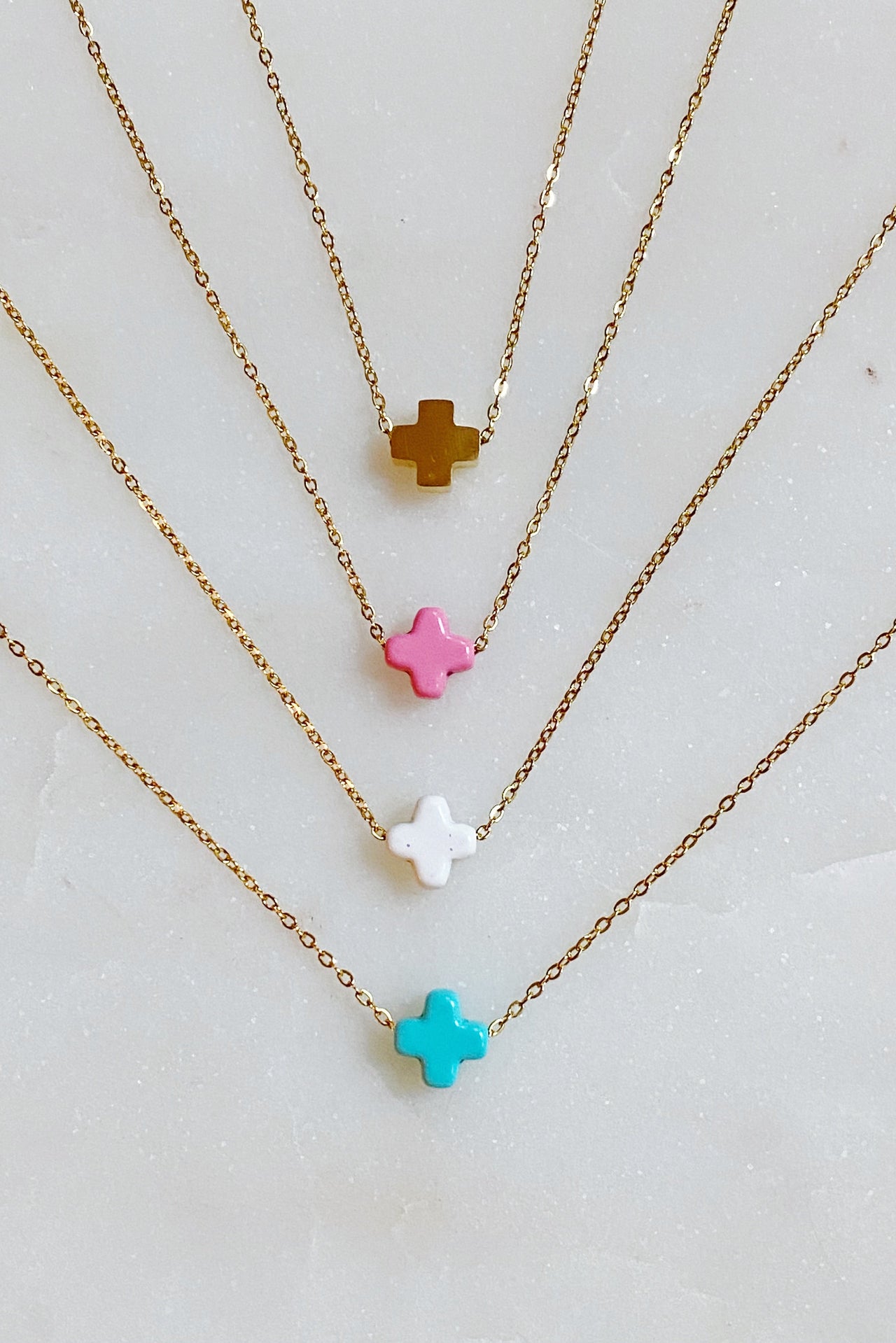 So Very Blessed Cross Necklace - 4 COLORS -