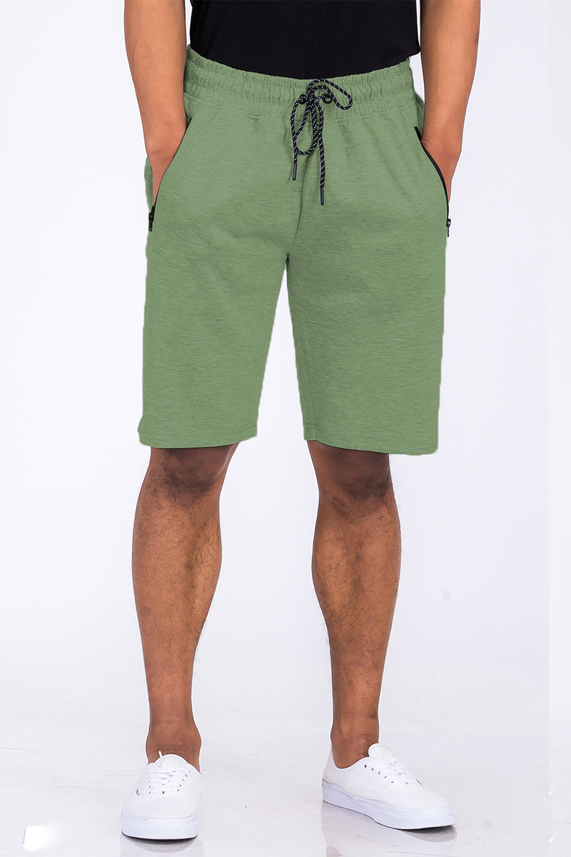 Heathered Cotton Shorts - 1 COLOR -