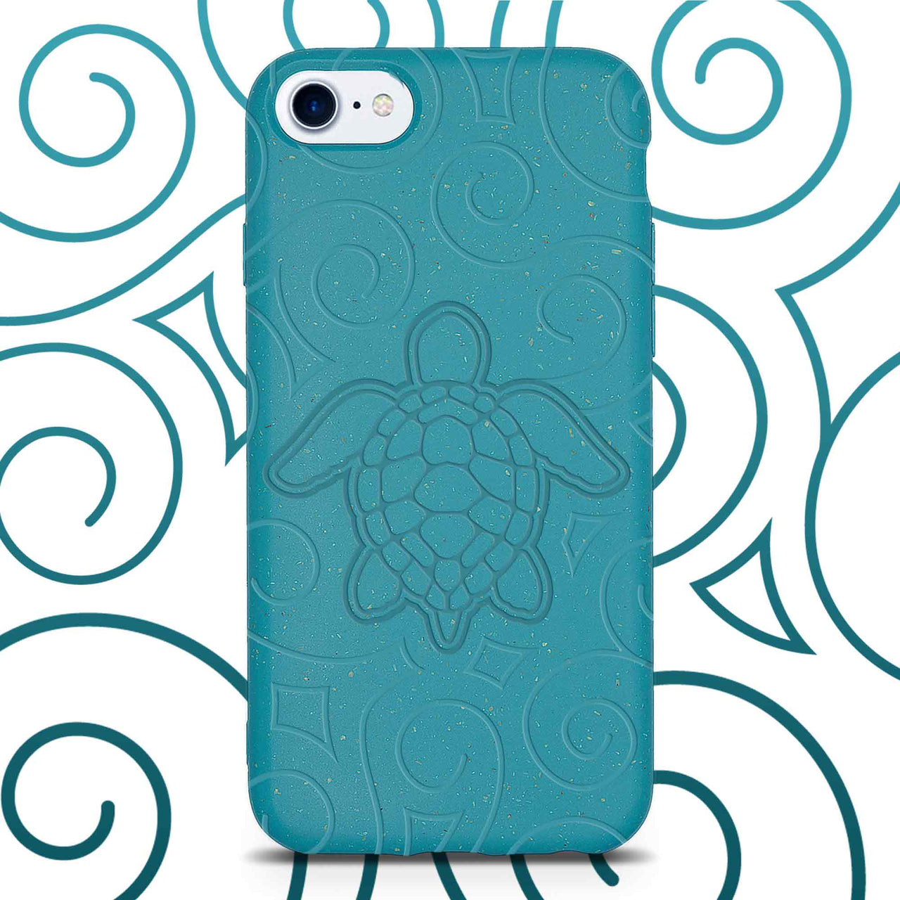 MMORE - Ocean Turtle -  Biodegradable Phone Case - Ocean Blue and Black - FITS 20 PHONES - FIND YOURS! -