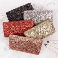 Thumbnail for Glitter Zipper Wallet - 8 COLORS -