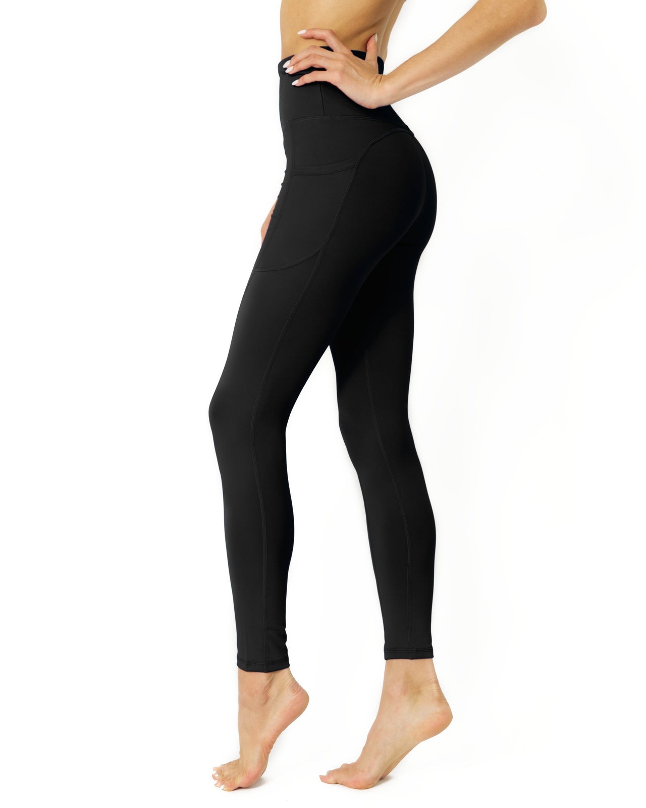 Savoy - High Waisted Yoga Leggings - Black - 1 COLOR -