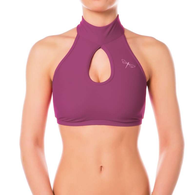 Dragonfly - High Neck Sports Bra Terri - 10 COLORS -