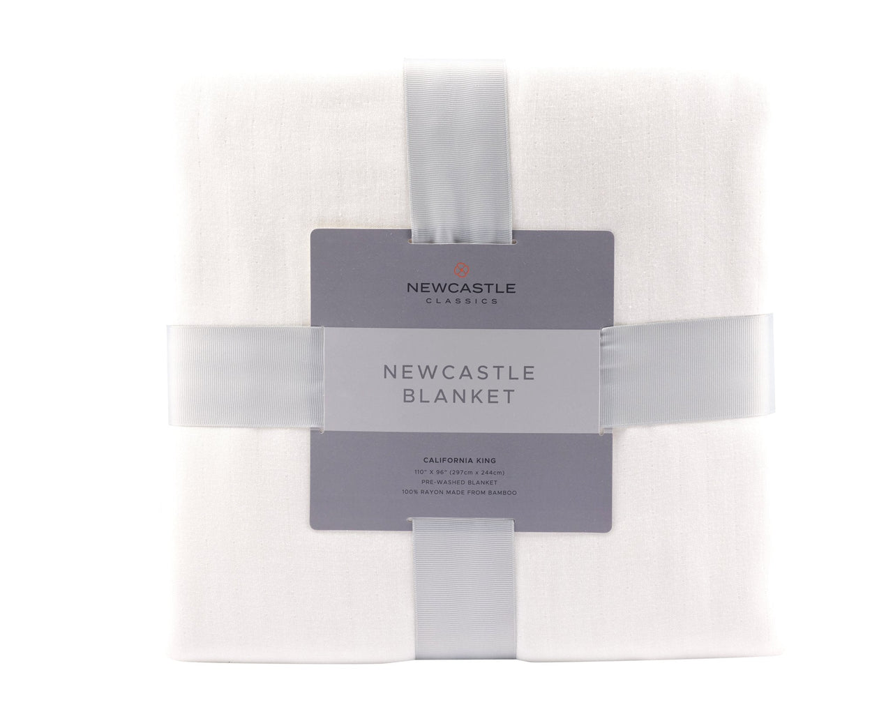 Newcastle - Pristine White Oversized Queen Bamboo Bed Blanket -