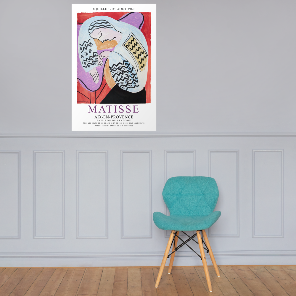 Henri Matisse the Dream - Aix-En-Provence Exhibition Poster  - USA printed - 3 SIZES