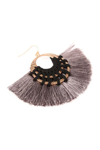 Thumbnail for Riah Fashion - Classic Fan Tassel Earrings - 7 COLORS -