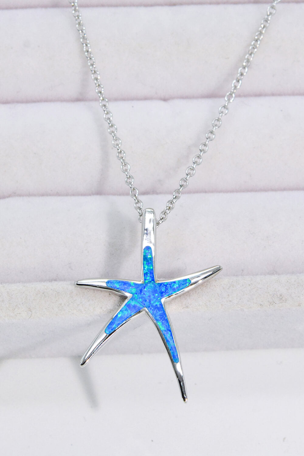 Opal Starfish Pendant Necklace - T - 1 COLOR -