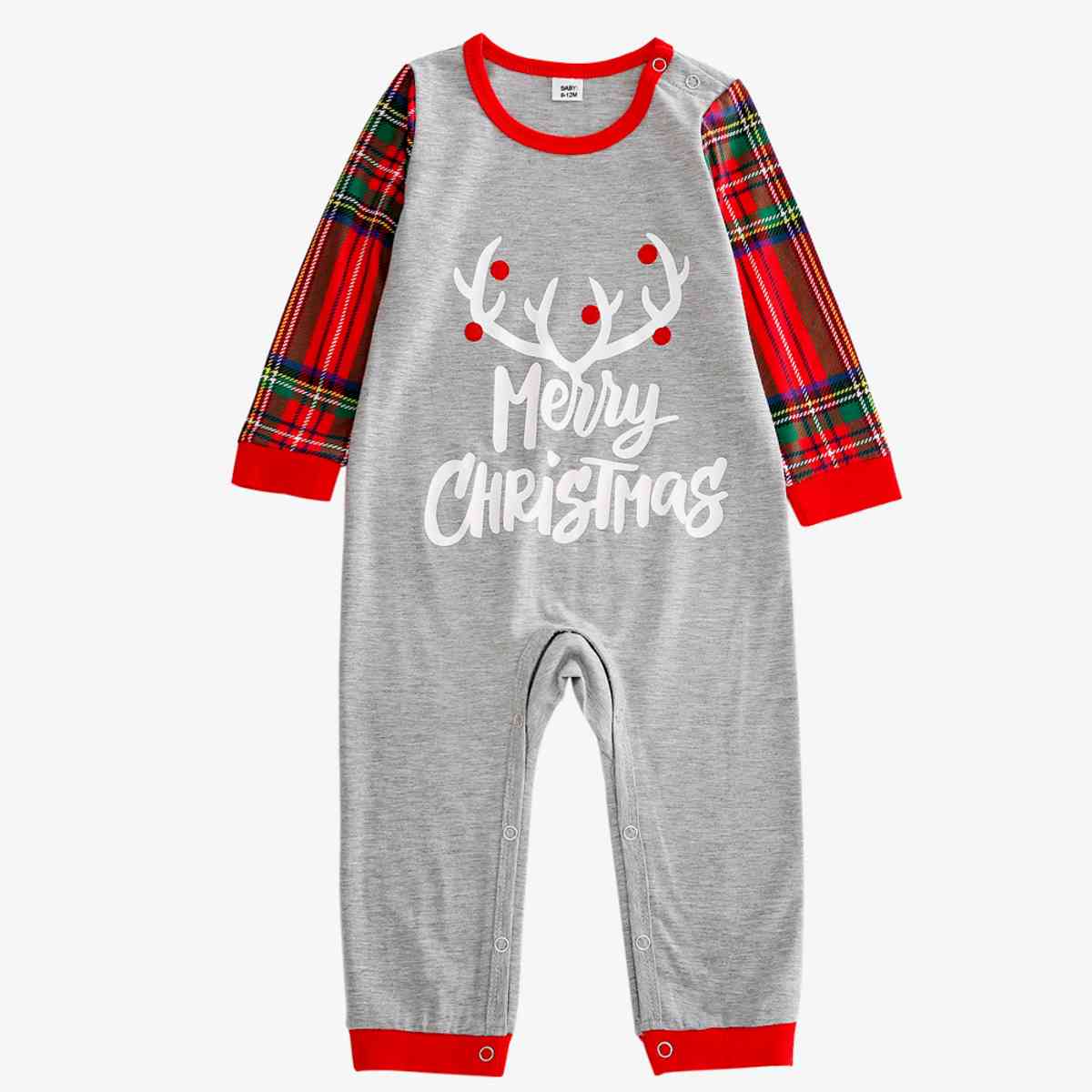 BABY MERRY CHRISTMAS Graphic Round Neck Jumpsuit - T -