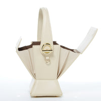 Thumbnail for Amber Leather Bucket Bag Creamy Off White -