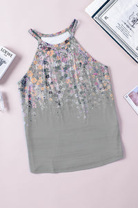 Thumbnail for Printed Round Neck Sleeveless Top - T - 1 COLOR -