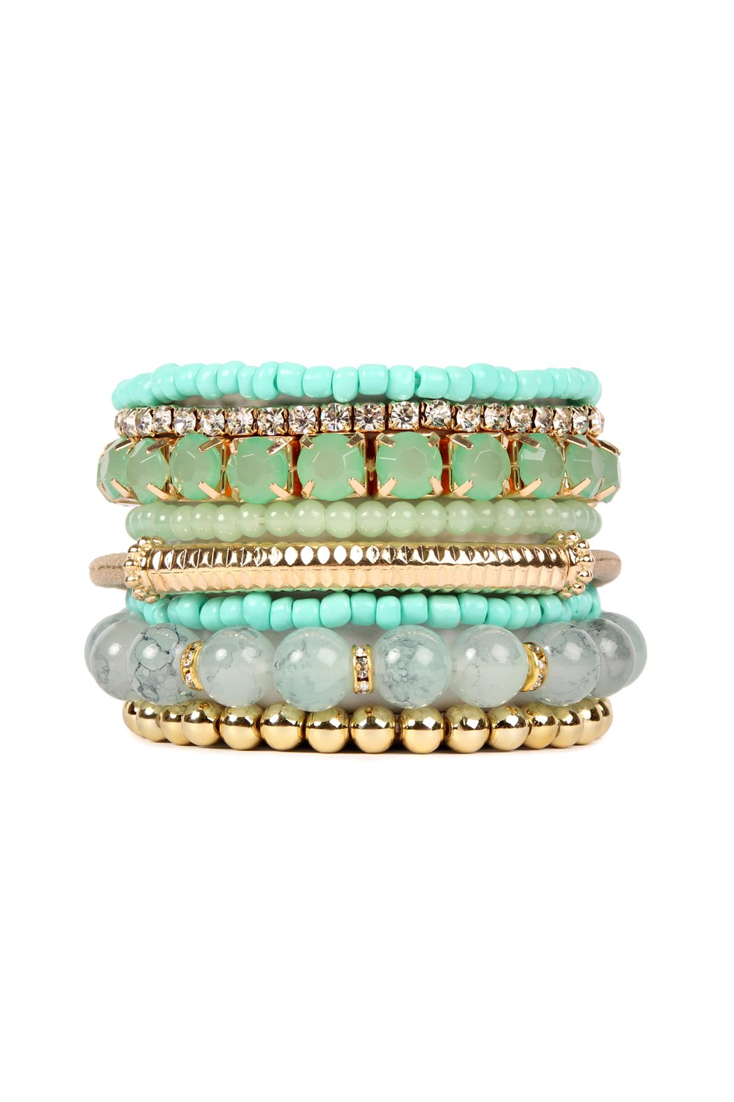 Multicolor Beaded Stretch Bracelet  - 26 COLORS