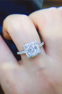 Thumbnail for 2 Carat Moissanite 925 Sterling Silver Ring