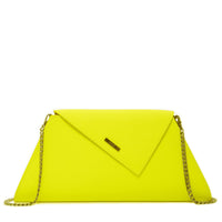 Thumbnail for Angelica Electric Yellow Leather Clutch Purse -