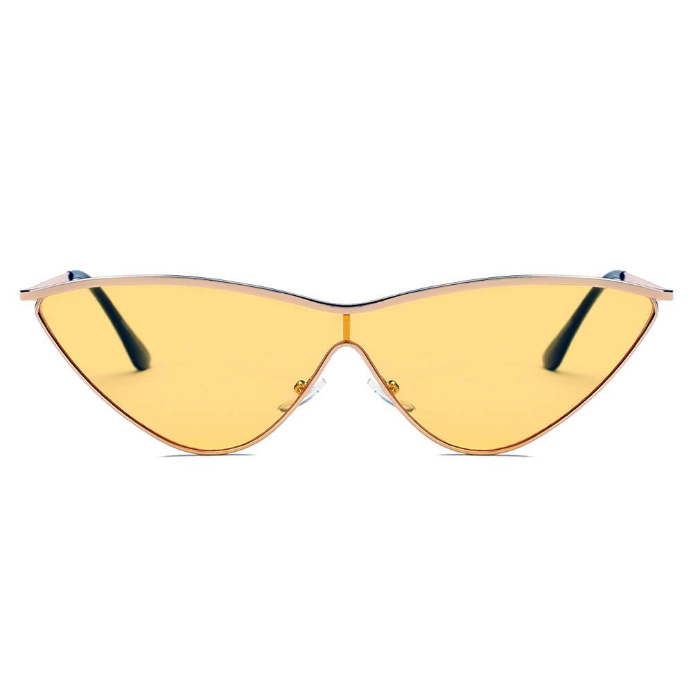 Fontana | S2067 - Women Metal Cat Eye Sunglasses - 5 COLORS -