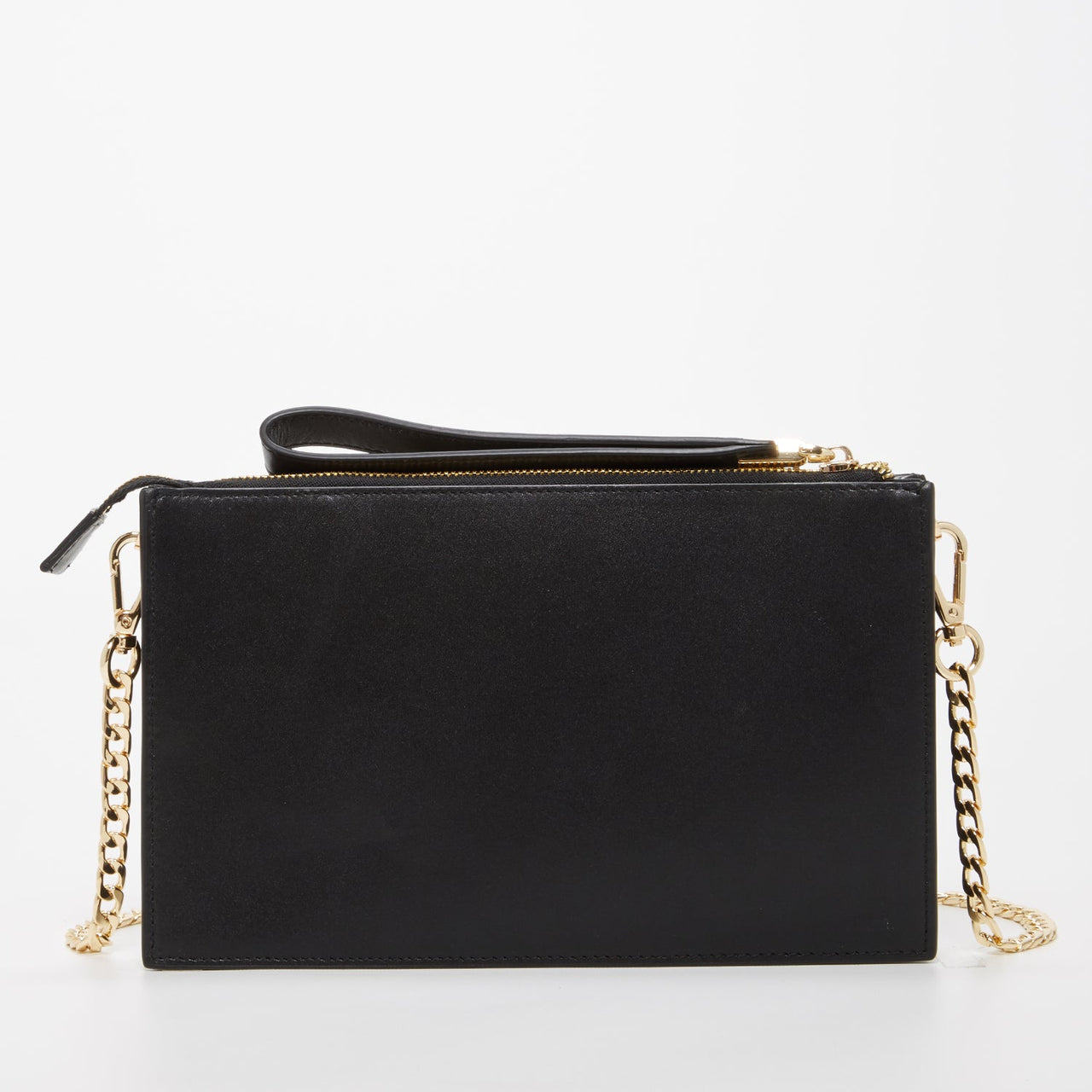 Black Studded Crossbody Clutch -