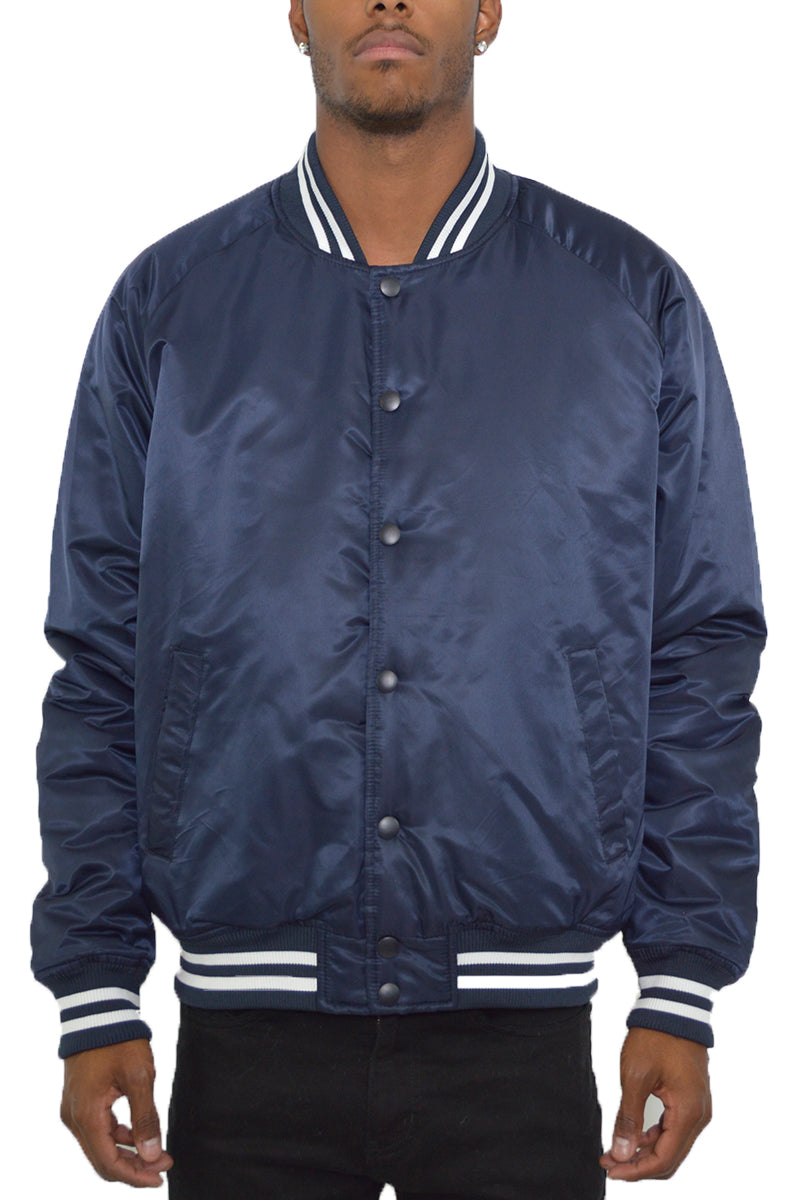 Classic Varsity Windbreaker Bomber Jacket - 1 COLOR -