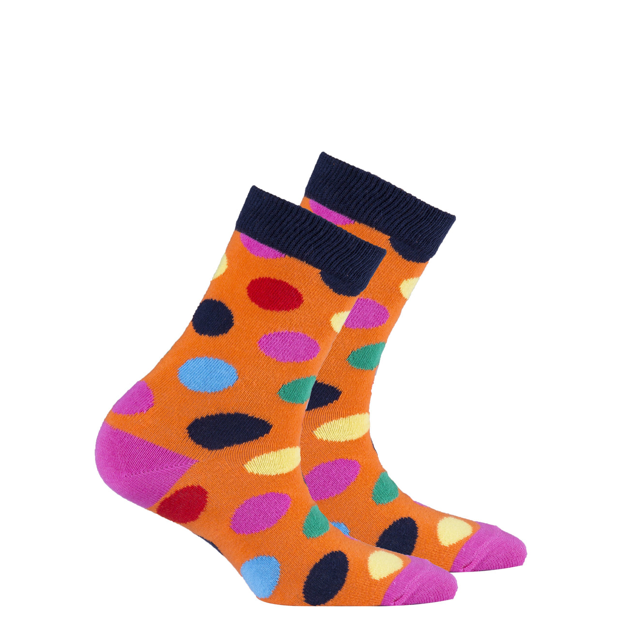 Kids Mandarin Dot Socks - 1 COLOR -