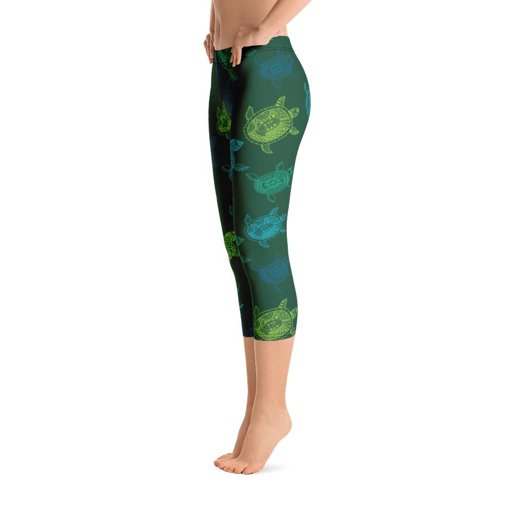 FYC - Women's All Day Comfort Turtle Capri Leggings - 1 COLOR -