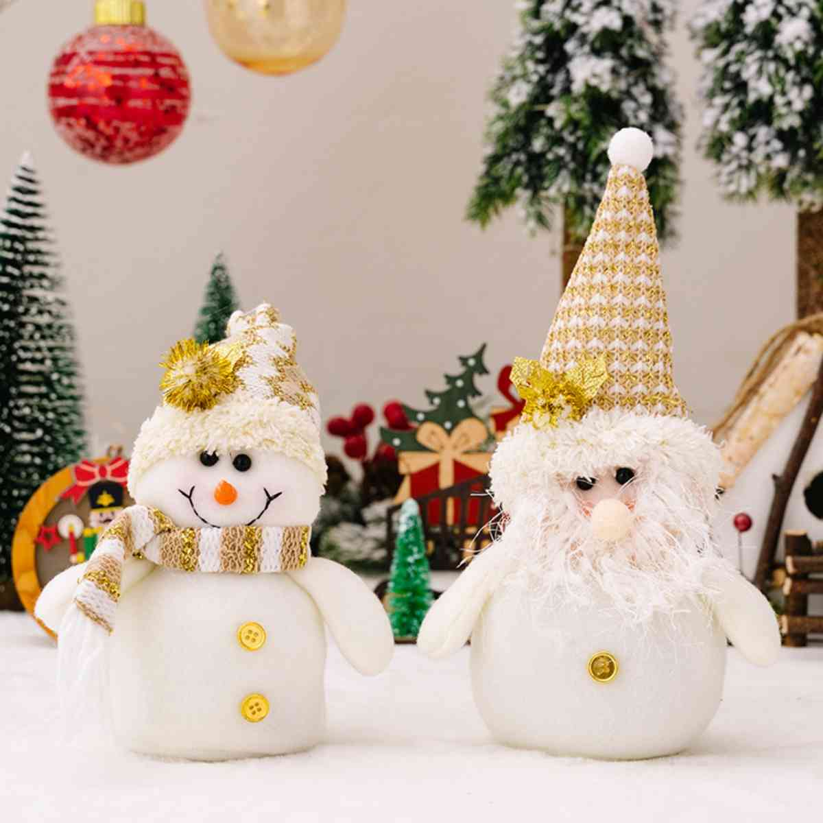 Christmas Snow Gnome / Snowman - 10.2"/8.3" - [5-10 DAY DELIVERY] - T - 2 TYPES/STYLES -