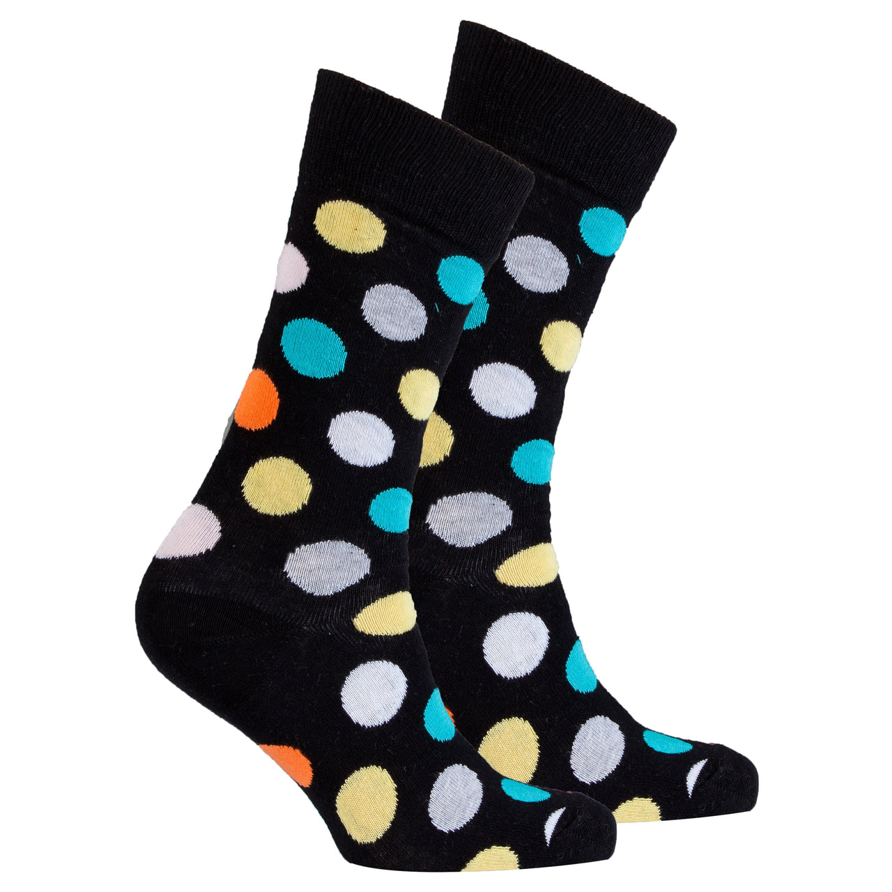 Men's Mixed Black Dot Socks - 1 COLOR -