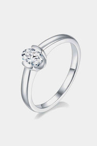 Thumbnail for Moissanite 925 Sterling Silver Solitaire Ring