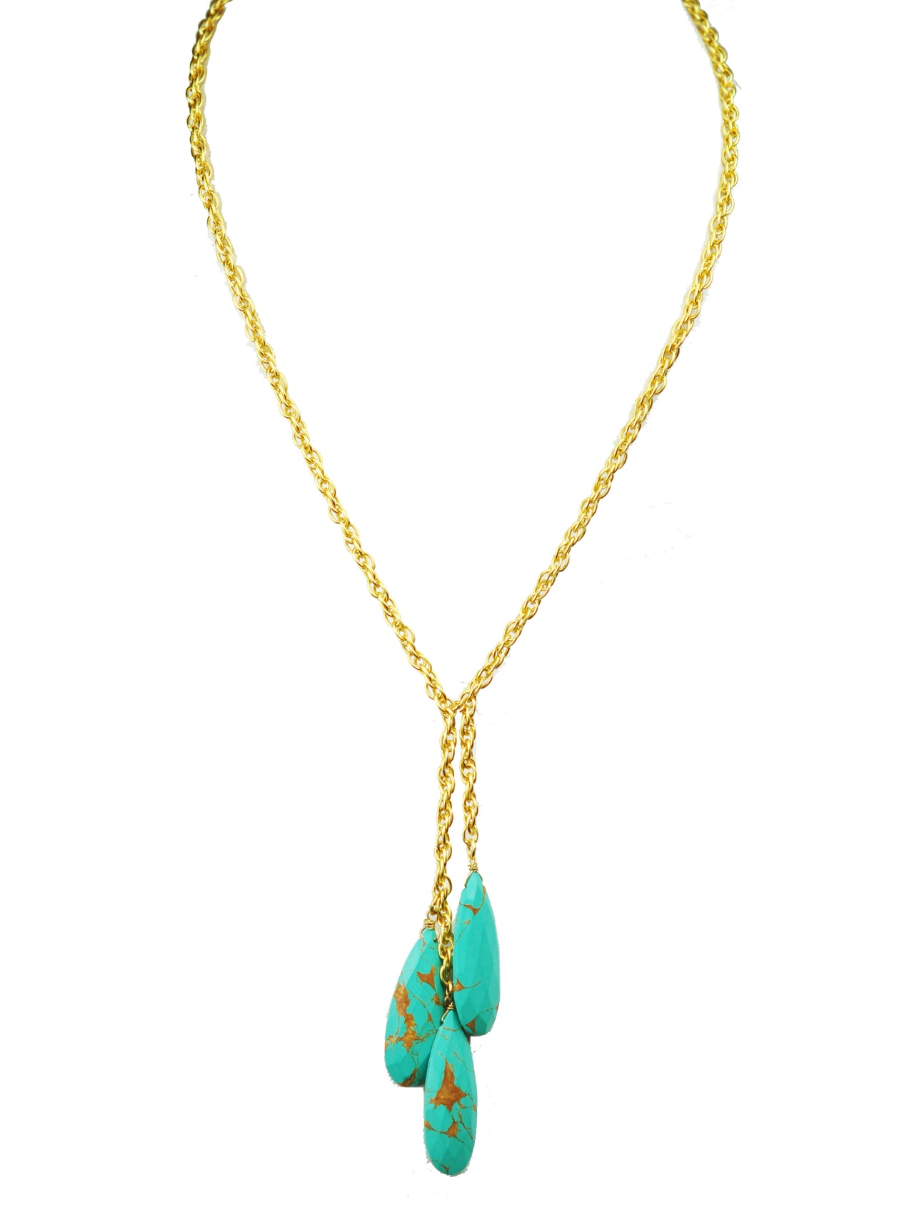 Gena Myint - Triple Turquoise Necklace -