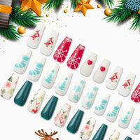 Thumbnail for 72-Piece Christmas Theme ABS Press-On Nails - 72 PCS. - T -