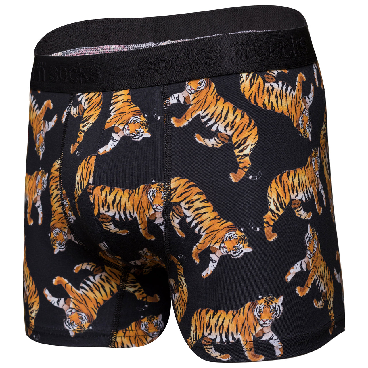 Men's Wild Tiger Boxer Brief - 1 COLOR -