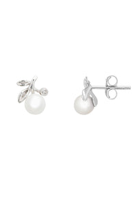 Thumbnail for LATELITA - Rosebud Pearl Stud Earring Silver -