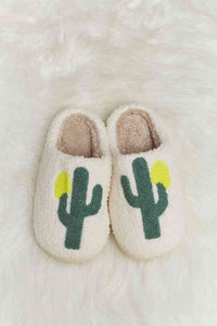 Thumbnail for Melody Cactus Plush Slide Slippers - T - 1 COLOR -