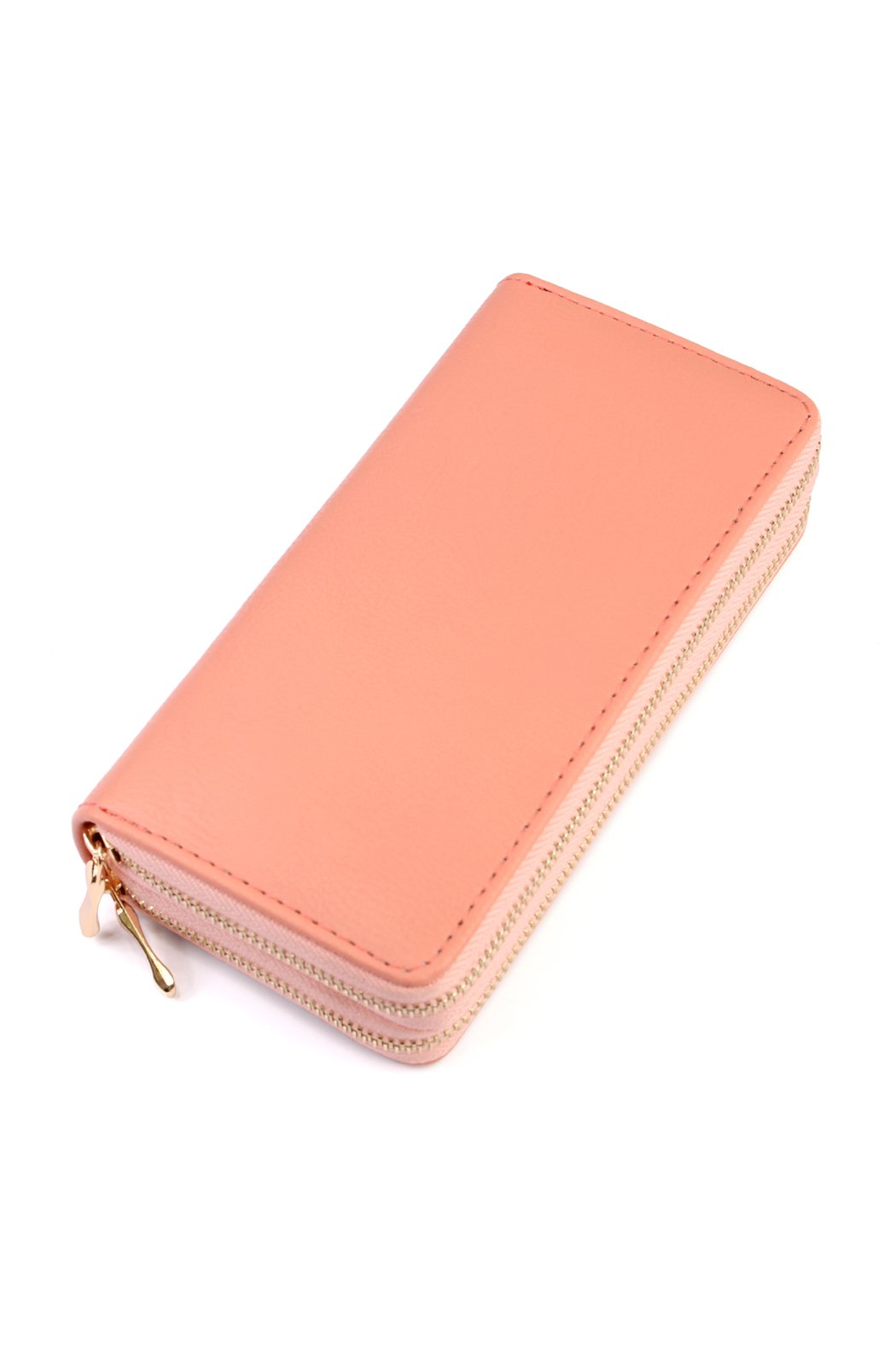 Double Zip Around Wallet - 13 COLORS -