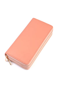 Thumbnail for Double Zip Around Wallet - 13 COLORS -