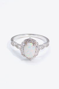 Thumbnail for Just For You 925 Sterling Silver Opal Ring - T - SIZES 5 THRU 10 -