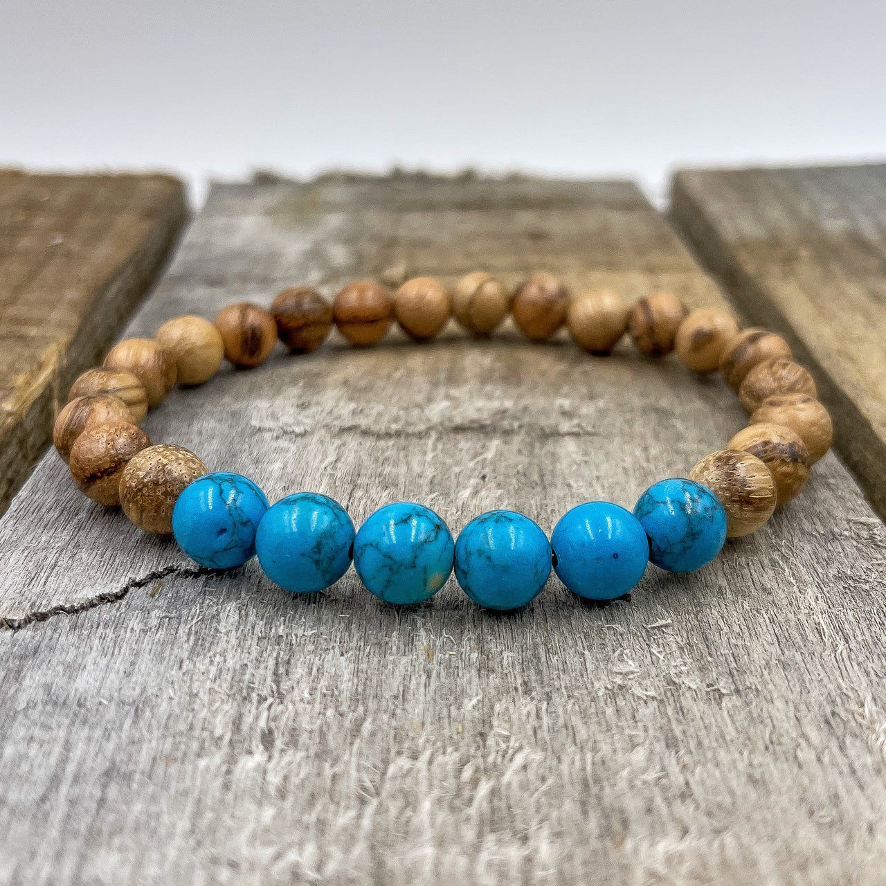 Grove - Turquoise Howlite & Light Sandalwood -