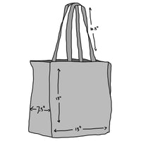 Thumbnail for Cabin Measures - Camo Lotus On-The-Go Cotton Tote Bag -