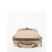 Thumbnail for Ashley Small Leather Backpack Purse Beige -