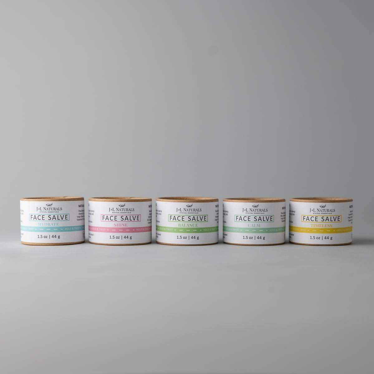 J & L Naturals - Face Salve Bundle ($85 Value) - 5 PCS. - 6 REGIMENS -