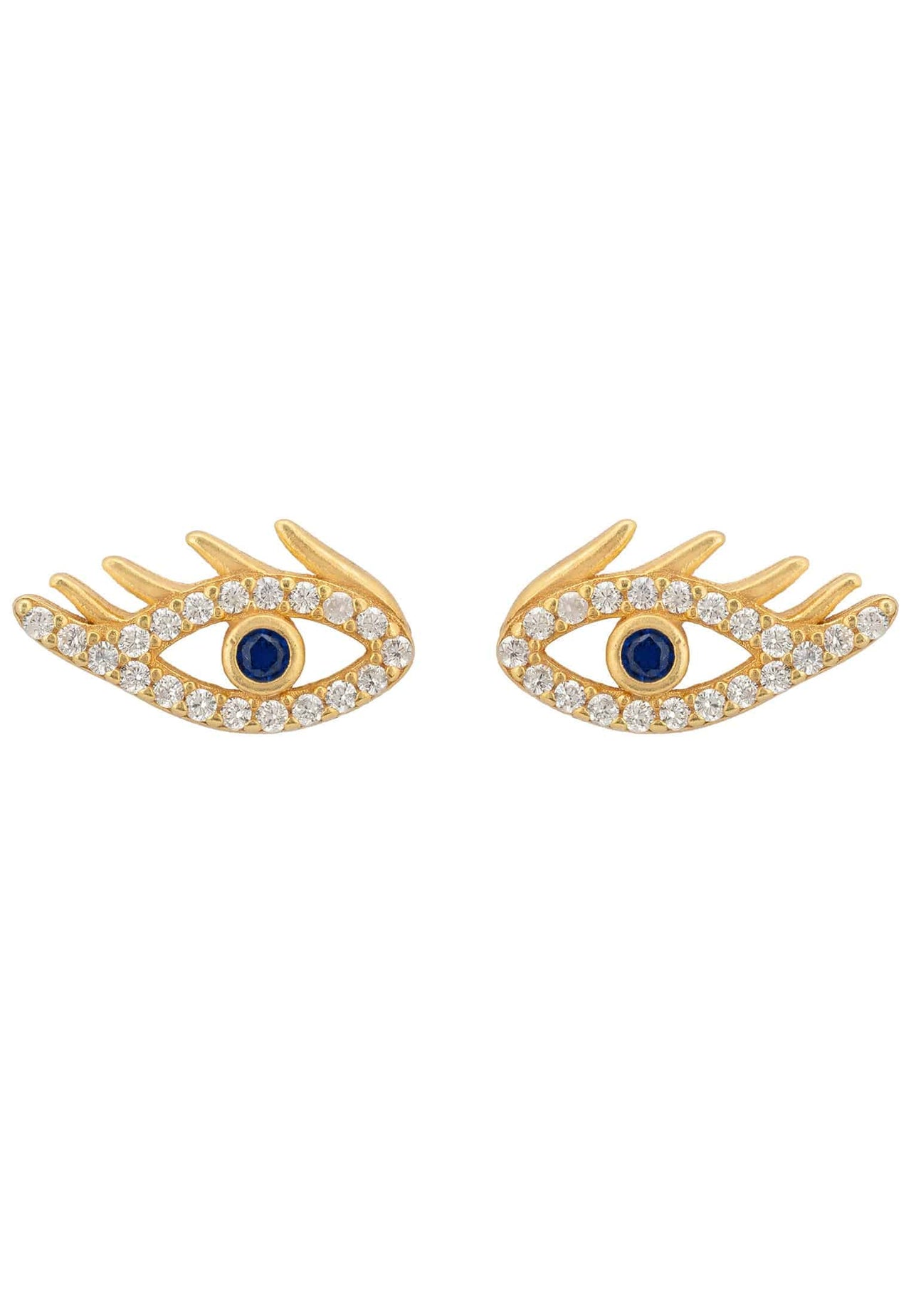 LATELITA - Eye of Horus Stud Earrings Gold -