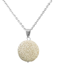 Thumbnail for White Lava Stone Essential Oil Necklace -