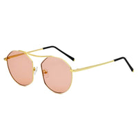 Thumbnail for Choctaw | S2035 - Women Round Tinted Flat Lens Spectacles Opticals Sunglasses Circle - 4 COLORS -