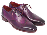 Thumbnail for Paul Parkman - Men's Purple Wingtip Oxfords -