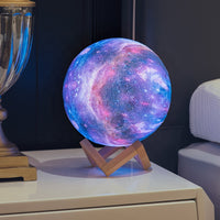 Thumbnail for Biumart Galaxy Moon Lamp - Rechargeable Touch Dimmable - Remote Controller  - EMITS 16 DIFFERENT COLORS BY REMOTE! -