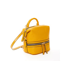 Thumbnail for Ashley Small Yellow Leather Backpack -