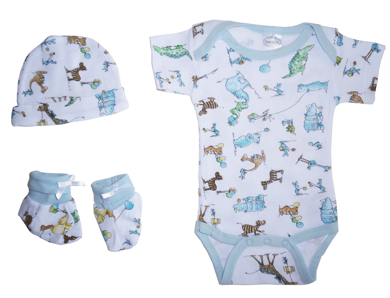 Bambini Boys Baby Gift Set - 1 MATCHING PATTERN -