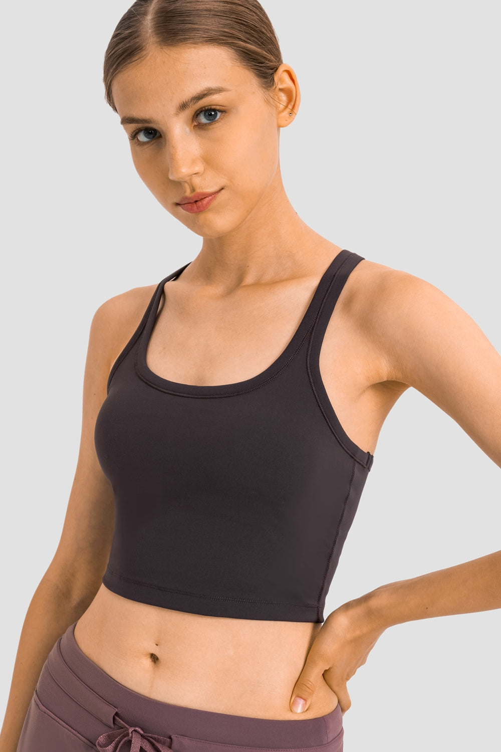 Racerback Sports Bra - T - 6 COLORS -