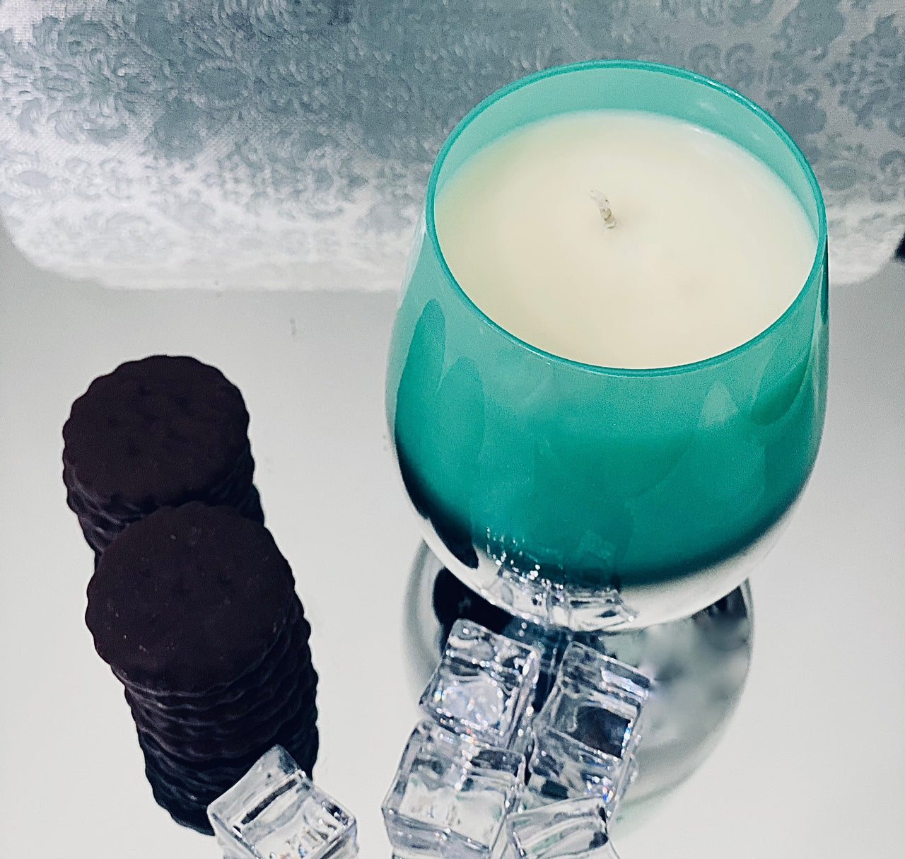 LNB Candles - MINT FRAPPE Candle Home Decor Inspired by Thin Mints and Mint Frappuccino -