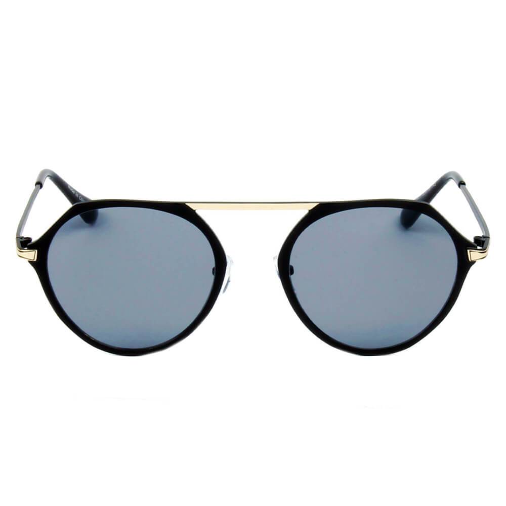 Dresden | A19 - Modern Flat Top Slender Round Sunglasses - 5 COLORS -