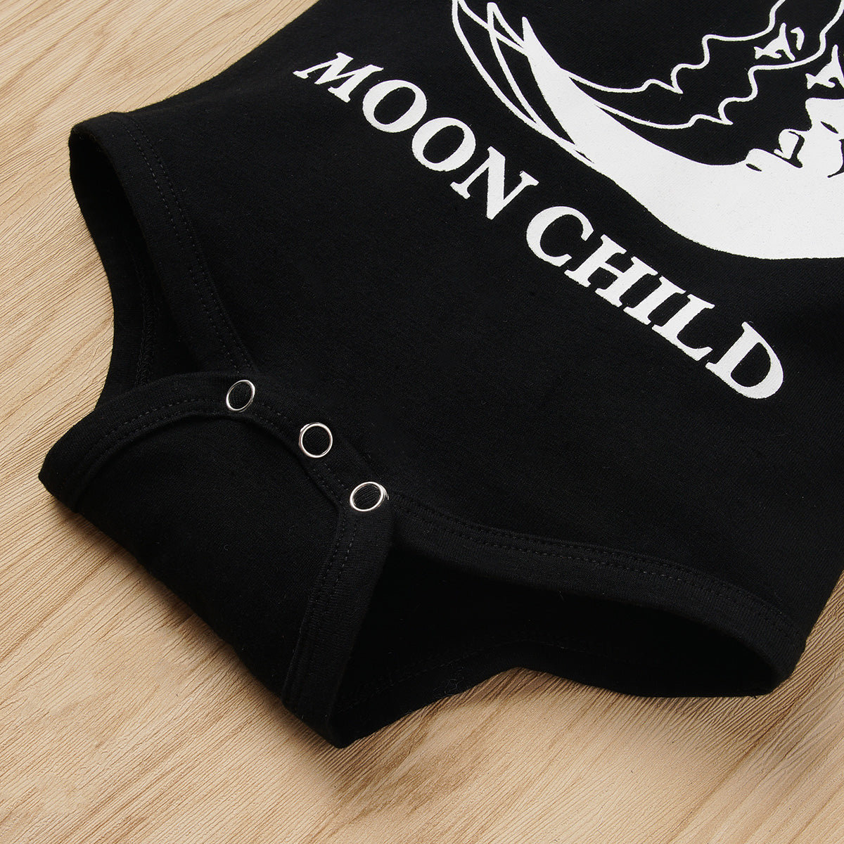 MOON CHILD Graphic Round Neck Bodysuit - T - 4 SIZES - 1 COLOR -