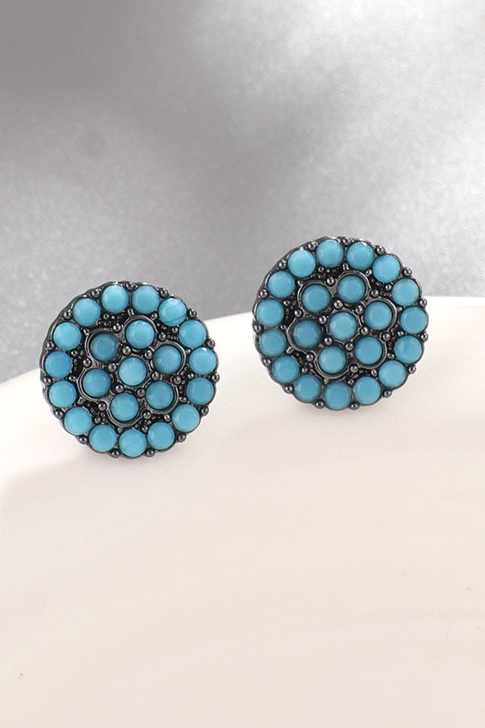 Turquoise Stud Earrings - T - 8 STYLES -