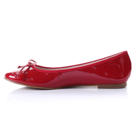 Thumbnail for Patent Sheep Leather Ballerina (Red)