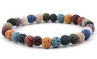 Thumbnail for Lava Stone Essential Oil Bracelet - Rainbow Lava Stone -